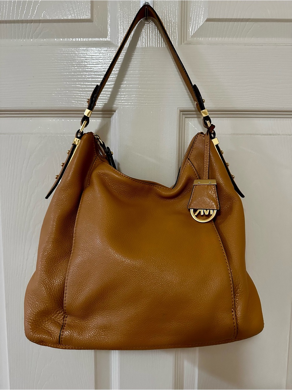 Michael Kors Leather Hobo Shoulder Bag